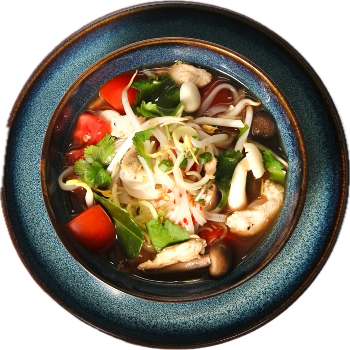 TOM YUM LEVES CSIRKEHÚSSAL